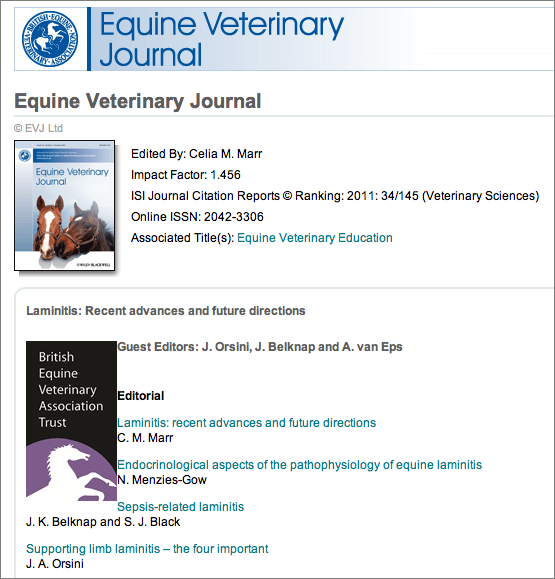 Equine Veterinary Journal